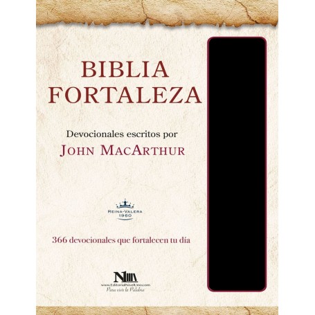 Biblia Fortaleza RVR60 Imitación Piel Negro - John MacArthur