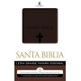 Biblia RVR 1960 Letra Grande Imitación Piel Café Cruz