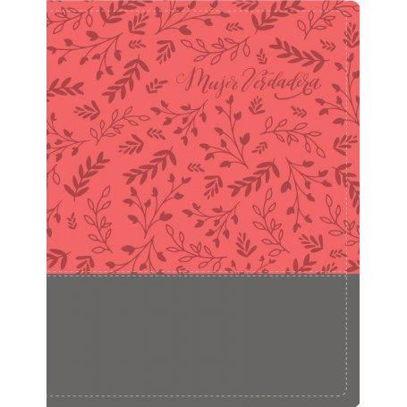 Biblia RVR 1960 Devocional Mujer Verdadera Duotono Coral