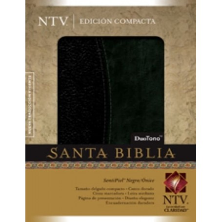 Biblia Compacta NTV Dúo color Negra