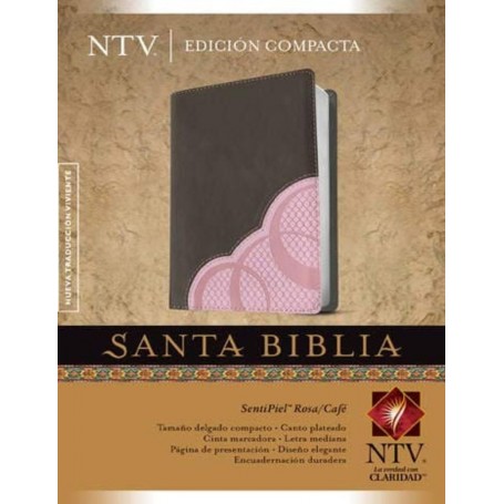 Biblia Compacta NTV Dúo color Rosa/Café