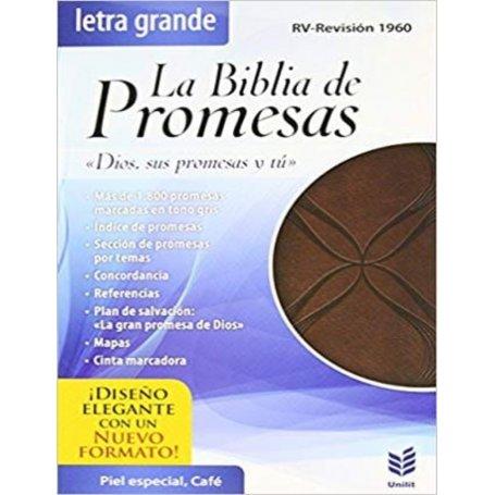 La Biblia de Promesas Letra Grande Piel especial Café - Índice