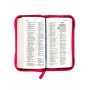 Biblia mini bolsillo jean acolchada - rosada