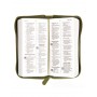 Biblia Mini Bolsillo Imitación Piel Con Cierre - Verde