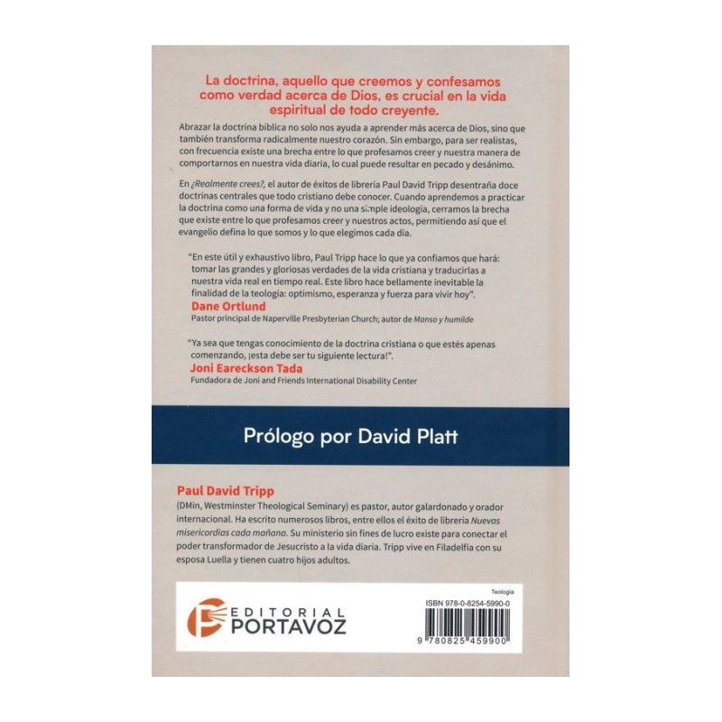  realmente crees paul david tripp libro