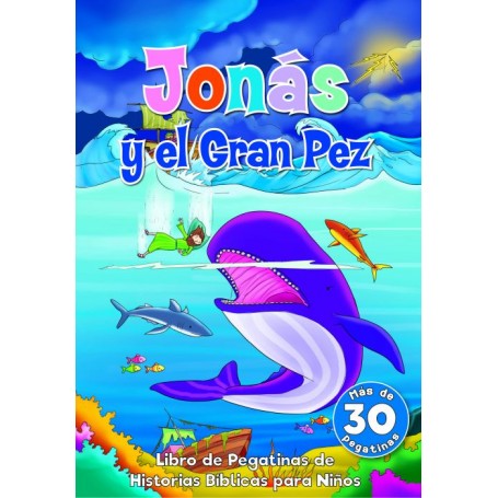Jónas y el gran pez - libro de pegatinas - Portavoz