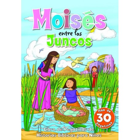 Moisés entre los juncos - libro de pegatinas - Portavoz