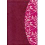 Biblia RVR 1960 de Estudio para Mujer Vinotinto Fucsia Símil Piel con Índice