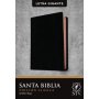 Biblia NTV Clásica Letra Gigante Palabras de Jesús en Rojo Símil Piel Negro