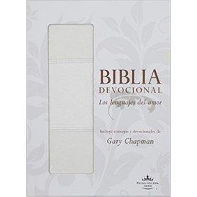 Biblia RVR 1960 Devocional Lenguajes del Amor Blanco