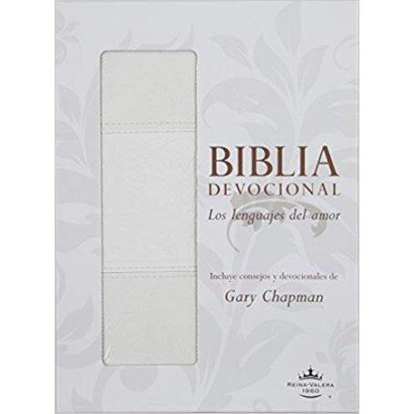 Biblia RVR 1960 Devocional Lenguajes del Amor Blanco