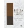 Biblia RVR 1960 Devocional los Lenguajes del Amor Símil Piel Marrón