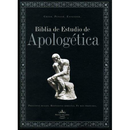 Biblia RVR 1960 de Estudio de Apologética Negro Tapa Dura