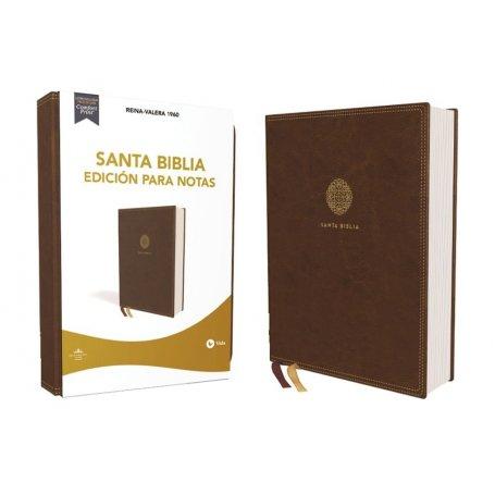 Biblia RVR 1960 para Notas Piel Café