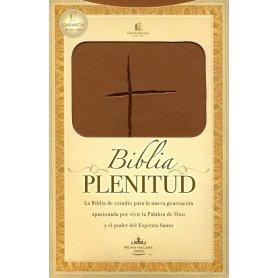 Biblia RVR 1960 de Estudio Plenitud Tamaño Manual Terracota Piel