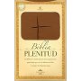 Biblia RVR 1960 de Estudio Plenitud Tamaño Manual Terracota Piel