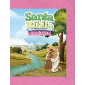 Biblia RVR 2020 para Niñas Rosada Tapa Dura