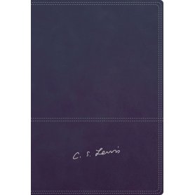 Biblia RVR 1977 Reflexiones de C.S. Lewis Piel Azul Marino