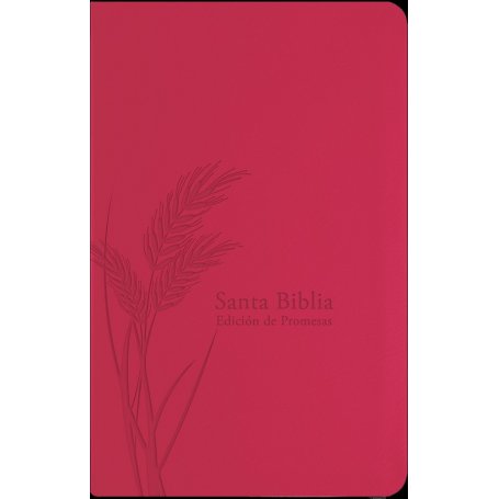 Biblia RVR 1960 Promesas Letra Grande Tamaño Manual Rosada con Índice