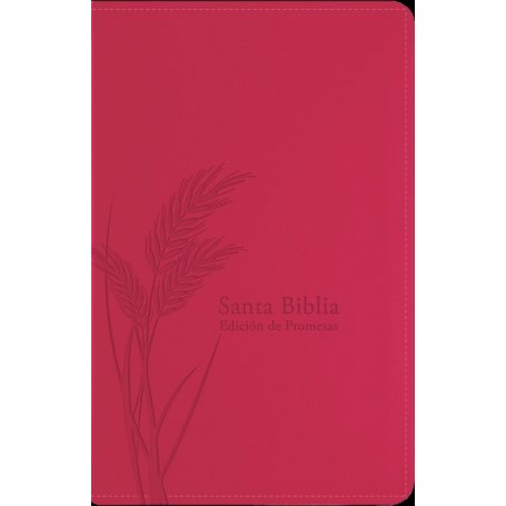 Biblia RVR 1960 Promesas Letra Grande Tamaño Manual Rosada Cierre con Índice