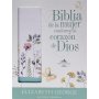 Biblia RVR 1960 de la Mujer Conforme al Corazón de Dios Piel Imitación Jardín