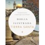 Biblia RVR 1960 Ilustrada Tierra Santa Café Símil Piel