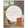 Biblia RVR 1960 Ilustrada de la Tierra Santa Marrón Símil Piel con Índice