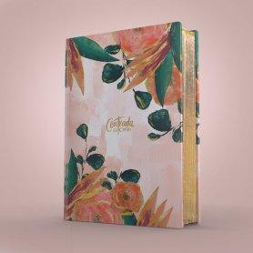 Biblia RVR 1960 Centrada en Cristo Símil Piel Floral
