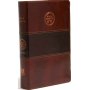 Biblia Peshitta Símil Piel Caoba Duotono con Índice