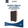 Biblia NVI una Columna con Referencias Piel Azul Marino