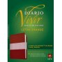 Biblia NTV de Estudio Diario Vivir Letra Grande Símil Piel Vino Tinto Rosa