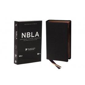 Biblia NBLA Ultrafina Letra Grande Colección Premier Piel de Cabra Negra
