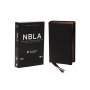 Biblia NBLA Ultrafina Letra Grande Colección Premier Piel de Cabra Negra