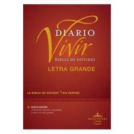 Biblia RVR 1960 de Estudio Diario Vivir Letra Grande Vino Tinto Tapa Dura Índice