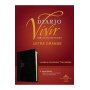 Biblia RVR 1960 de Estudio Diario Vivir Letra Grande Negro Ónice Símil Piel Índice