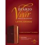 Biblia RVR 1960 de Estudio Diario Vivir Letra Grande Duotono Café Símil Piel