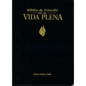 Biblia RVR 1960 de Estudio Vida Plena Símil Negro