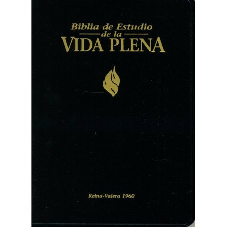 Biblia RVR 1960 de Estudio Vida Plena Símil Negro