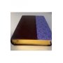 Biblia RVR 1960 Letra Grande Tamaño Manual Morado Marrón Símil Piel