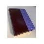 Biblia RVR 1960 Letra Grande Tamaño Manual Morado Marrón Símil Piel