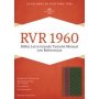 Biblia RVR 1960 Letra Grande Tamaño Manual con Referencias Chocolate Ciruela Verde Jade Símil Piel