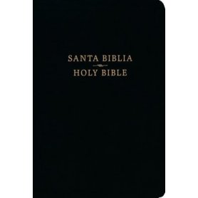 Biblia RVR 1960 CSB Bilingüe Negro Símil Piel
