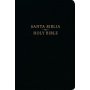 Biblia RVR 1960 CSB Bilingüe Negro Símil Piel