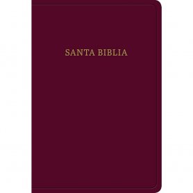 Biblia RVR 1960 Letra Grande Tamaño Manual Borgoña Imitación Piel