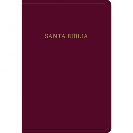Biblia RVR 1960 Letra Grande Tamaño Manual Borgoña Imitación Piel