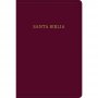 Biblia RVR 1960 Letra Grande Tamaño Manual Borgoña Imitación Piel