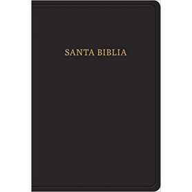 Biblia RVR 1960 Letra Grande Tamaño Manual Piel Fabricada Negro