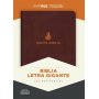 Biblia RVR 1960 Letra Gigante Piel Marrón con Índice