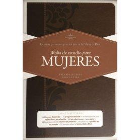 Biblia RVR 1960 de Estudio para Mujer Café Símil Piel con Índice