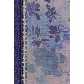 Biblia RVR 1960 de Estudio para Mujer Azul Floreado Tela Impresa con Índice